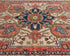 6x8 Rust Beige Ersari Afghan Hand Knotted Veg Dye Wool Area Rug